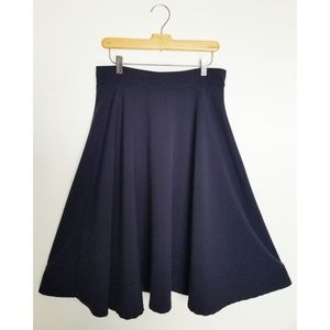 High Waisted Skirt in Navy LARGE
